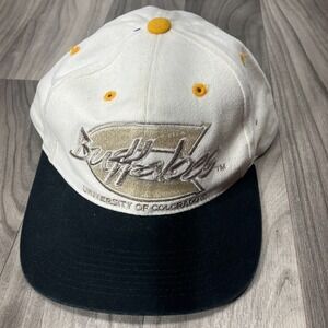 Colorado Buffaloes Football Hat Unisex Adults One Size Cream Black Strapback Cap